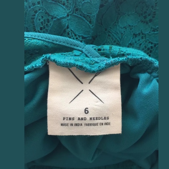 Pins And Needles Green Lace Dress.Urban Outfitters - Picture 4 of 5
